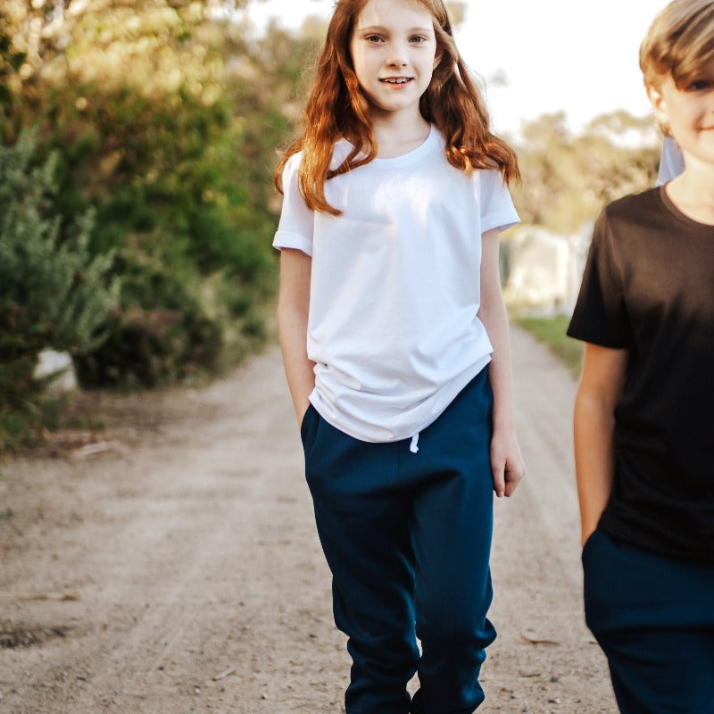 academy school navy trackies for boys and girls