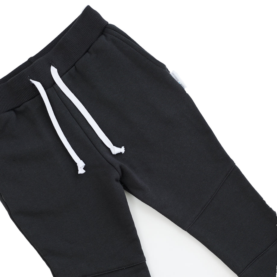 Skinny Trackies Vintage Black Junior